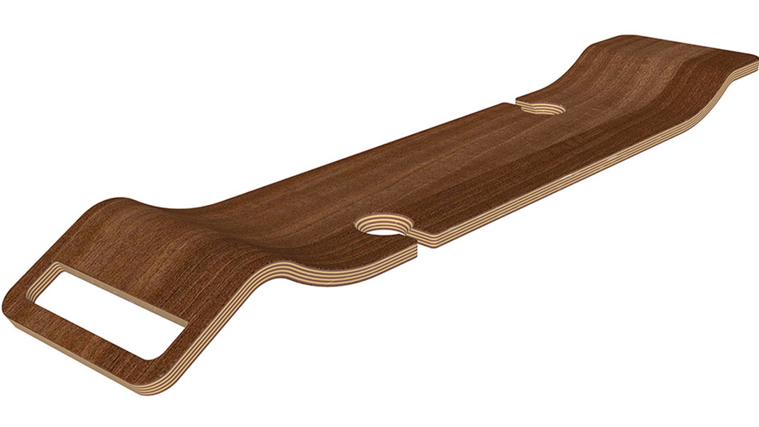 Victoria & Albert Tombolo 11 Contemporary Bath Rack - Walnut