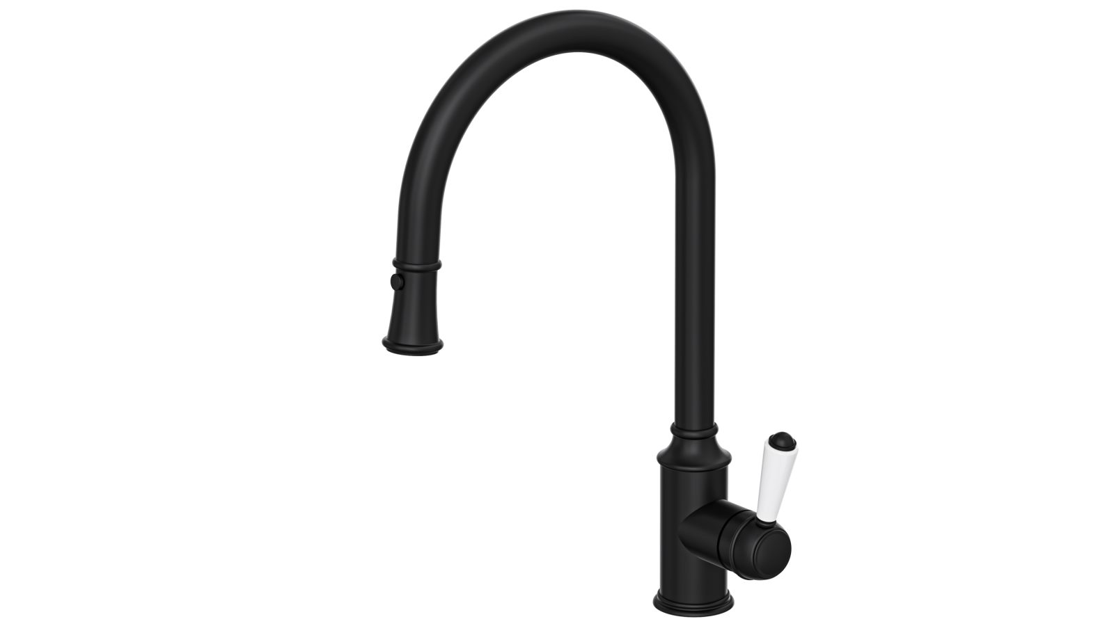Linsol Tommy S2 Pull Out Sink Mixer - Matte Black