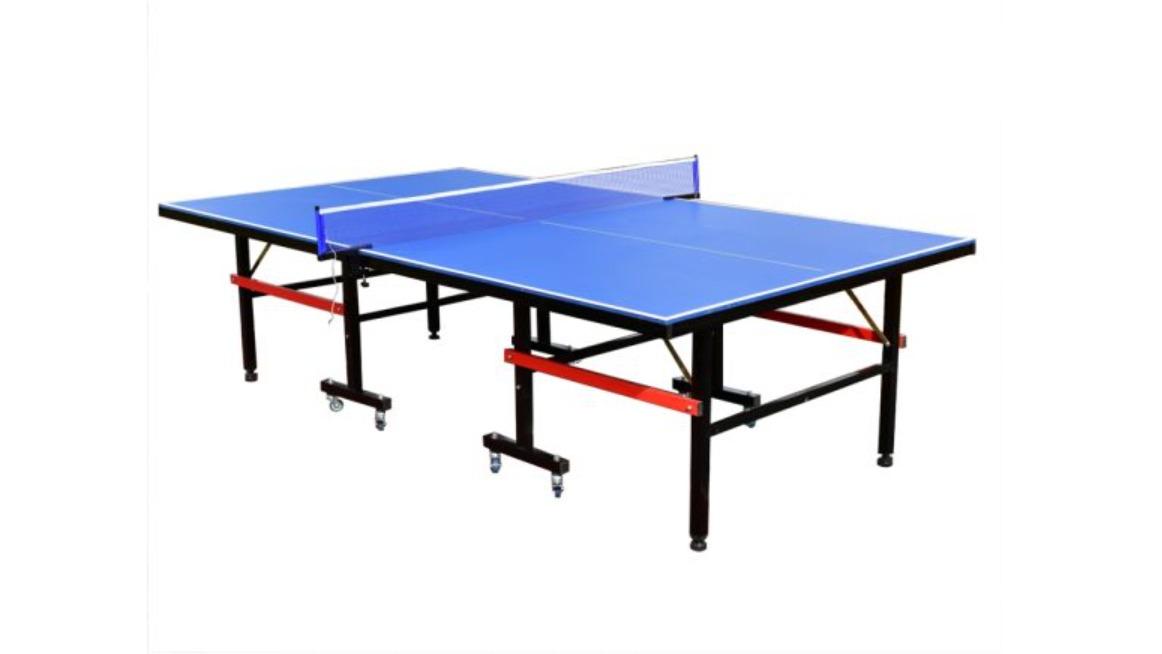 TopOne Sports 1.6cm MDF Top Steel Leg Outdoor Tennis Ping-pong Table with Accessories Package - Blue