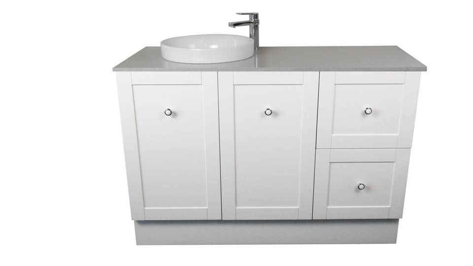 Ledin Hoxton 1200mm Stone Benchtop Vanity White Harvey Norman