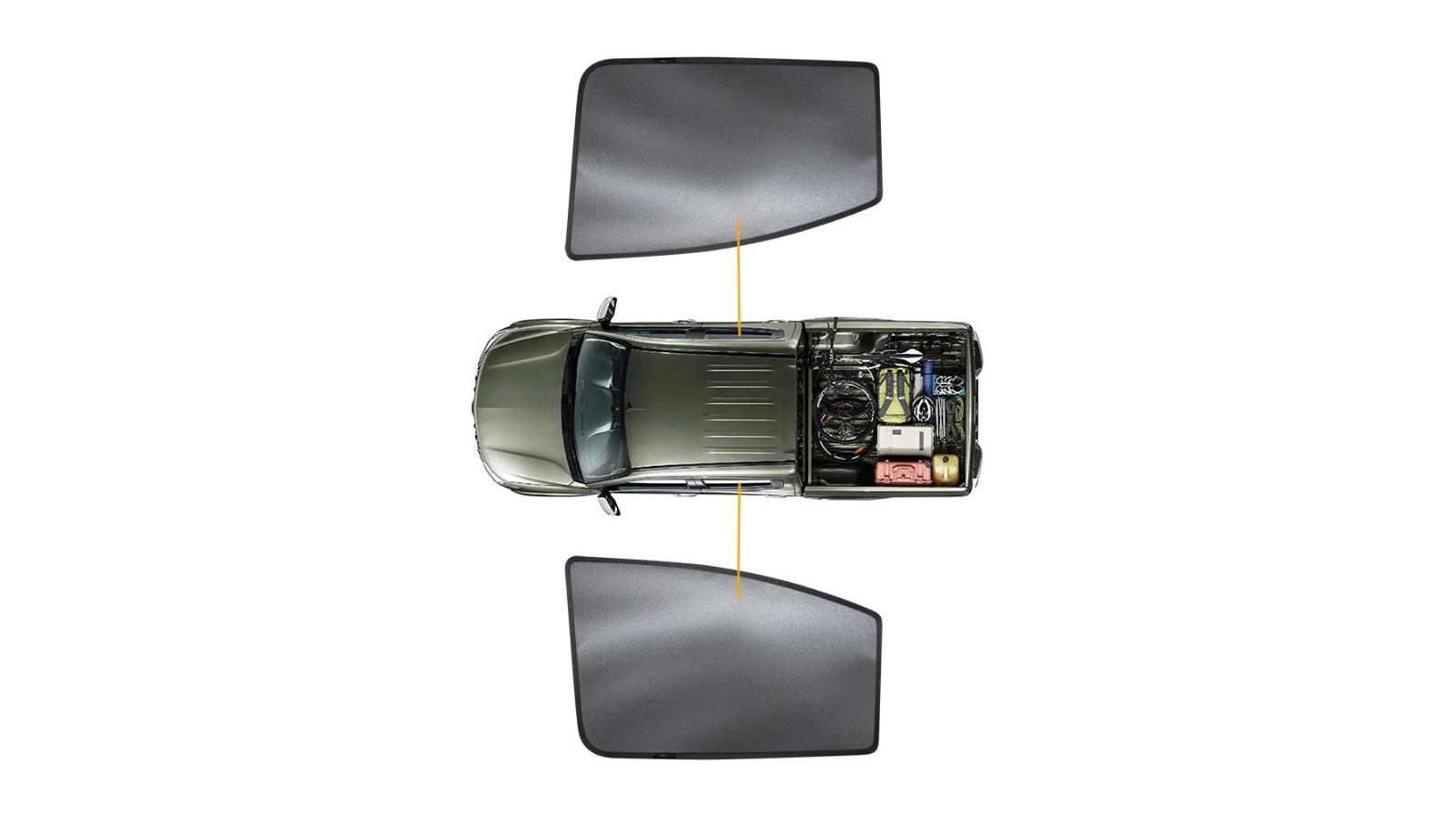 X-CAR Window Sun Shade for Mitsubishi Triton MQ MR Double Cab 2015-2022
