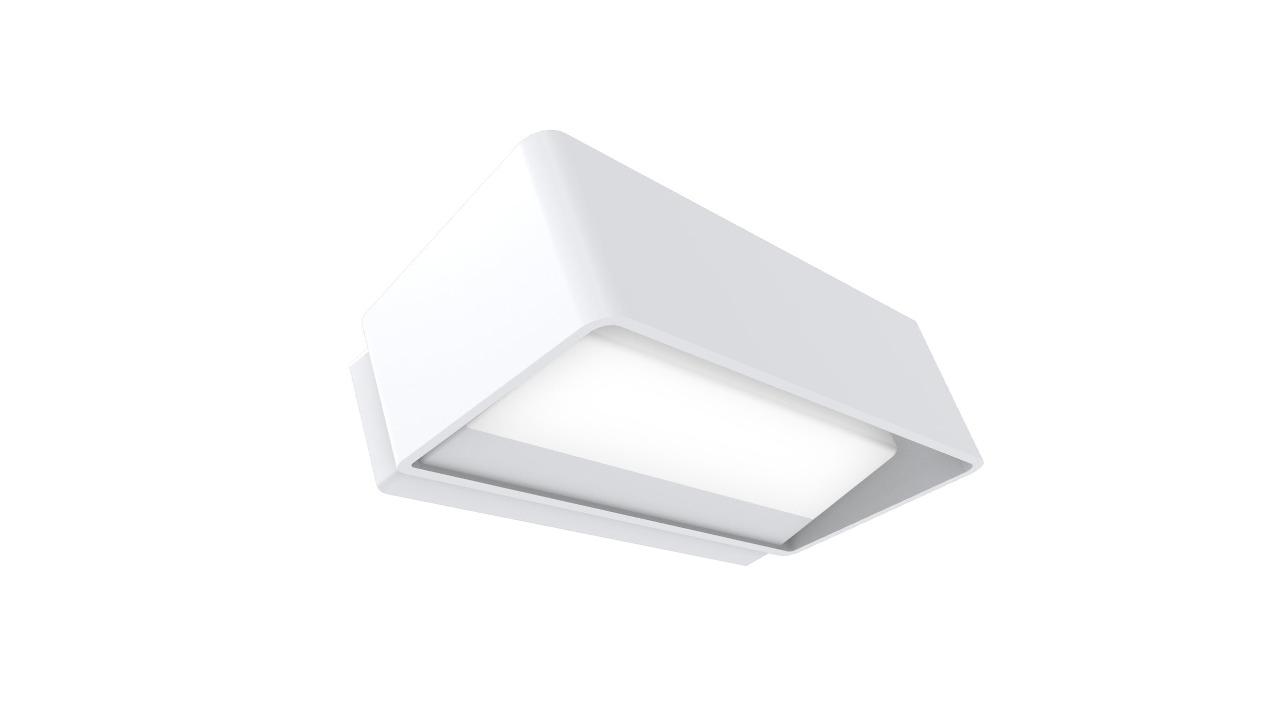 CLA Topatri Exterior IP65 LED Tri-CCT Surface Mounted Rectangular Wall Light - White