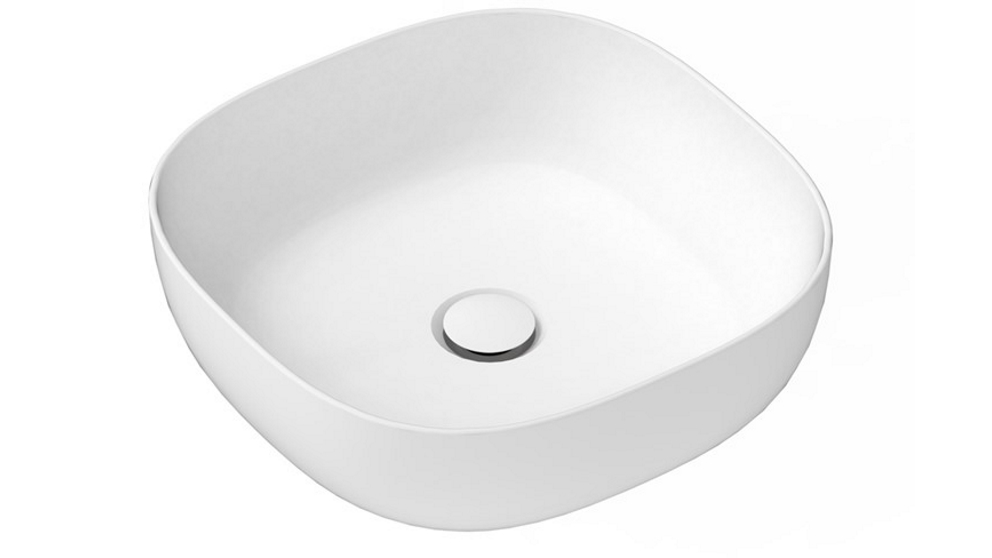 ADP Glam Square Above Counter Basin - Gloss White