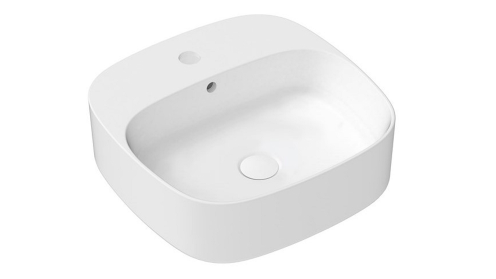 ADP Jill Above Counter Basin with 1 Tap Hole - Gloss White