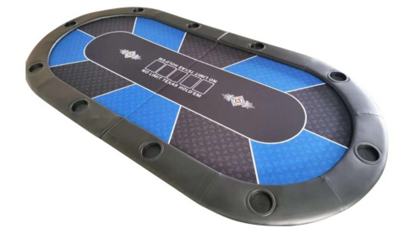 TopOne Sports Blackjack Texas Poker Tabletop - Blue
