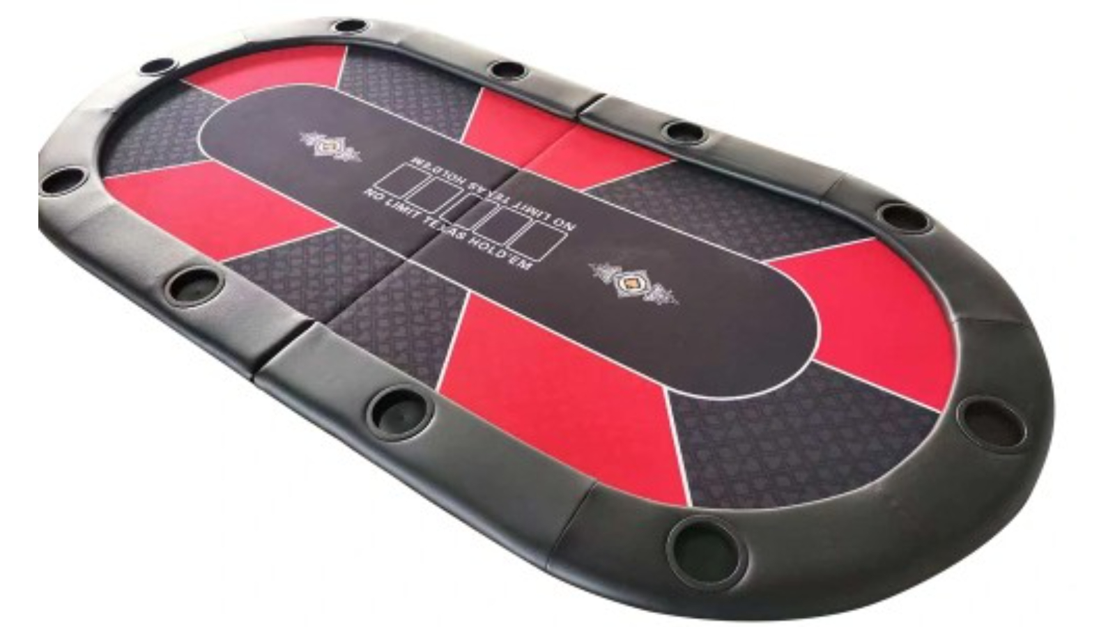 TopOne Sports Blackjack Texas Poker Tabletop - Red
