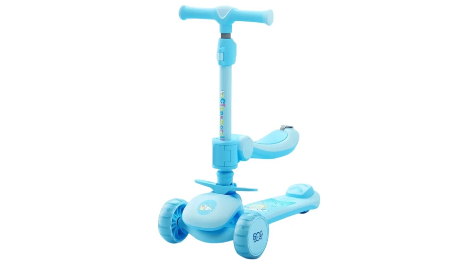 TopOne Sports Children Adjustable Big Ear Dog Scooter - Blue