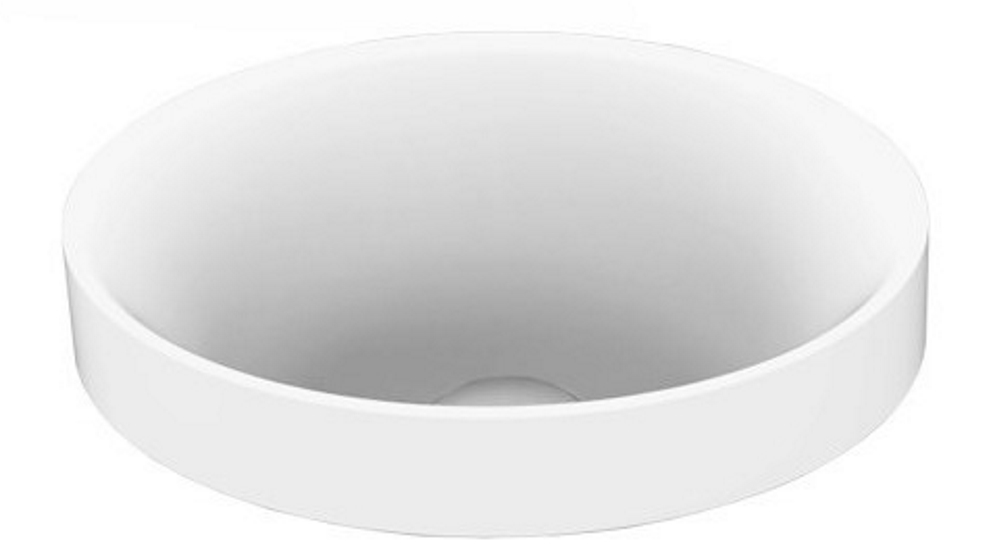 ADP Joy Semi Inset Oval Basin - Matte White