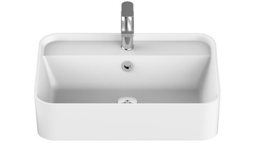 ADP Miya 550 Semi Recessed Basin - Gloss White