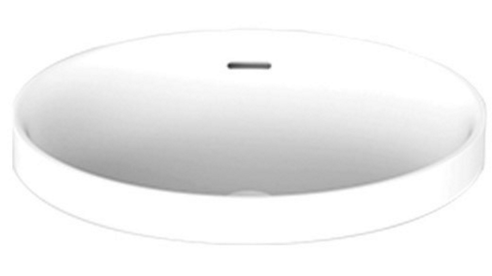 ADP Ozera Semi Inset Basin with Overflow - Matte White