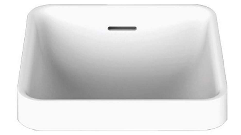 ADP Sava Square Semi Inset Basin - Matte White