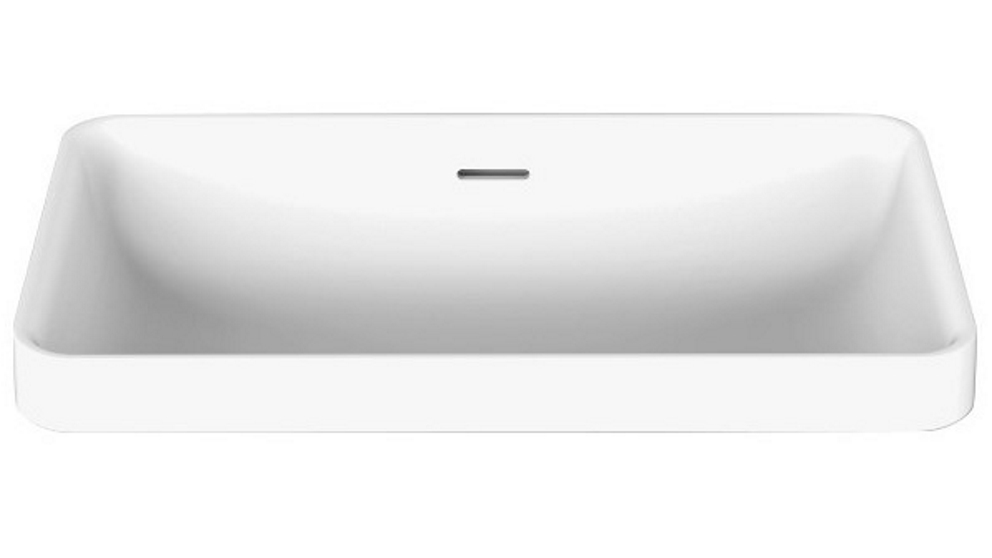 ADP Zeya Semi Inset Basin with Overflow - Matte White