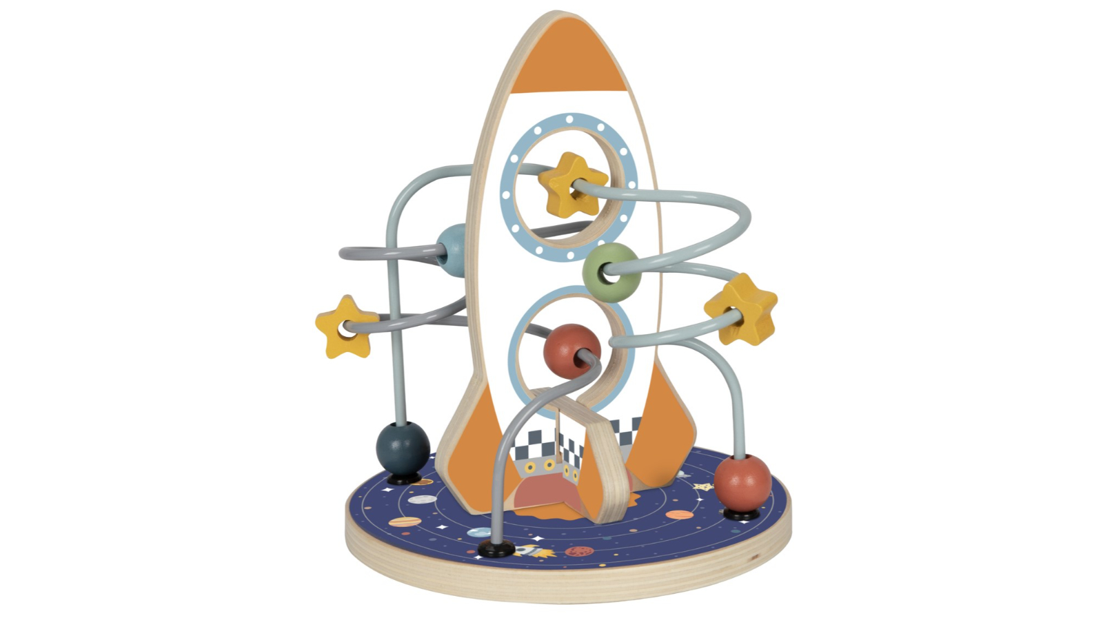 Tooky Toy Space Rocket Bead Maze