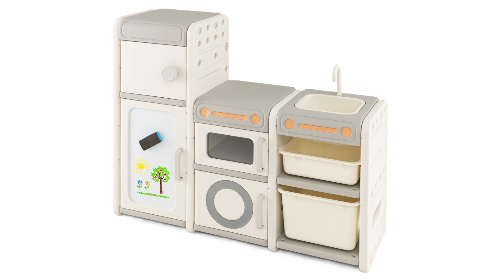 Costway Toy Chest Storage Organizer with Whiteboard
