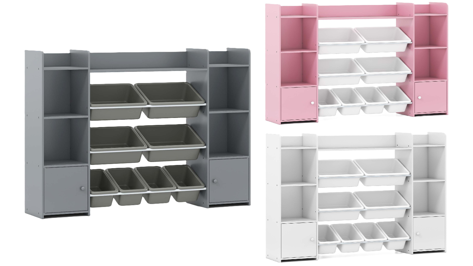 Costway Toy Storage Organiser with Bin
