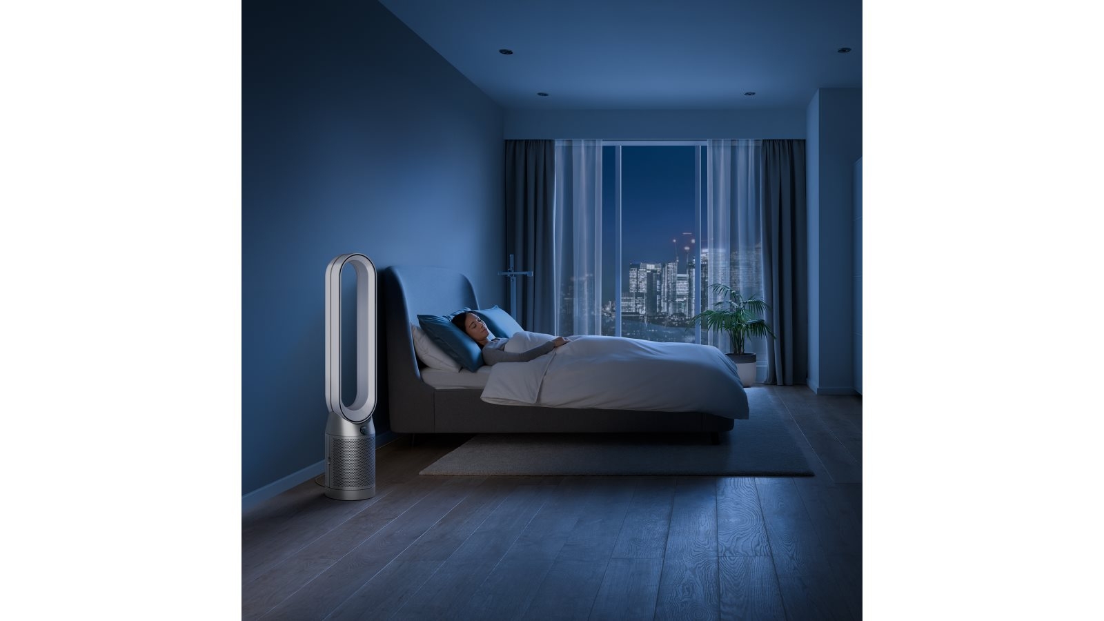 Dyson Purifier Cool Auto React Purifying Tower Fan - White/Nickel 