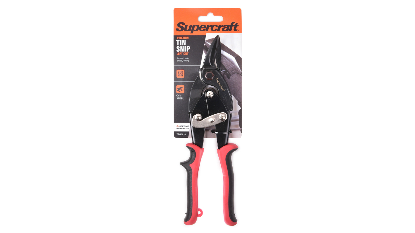 Supercraft Serated Blade Tin Snip Aviation Left Cut