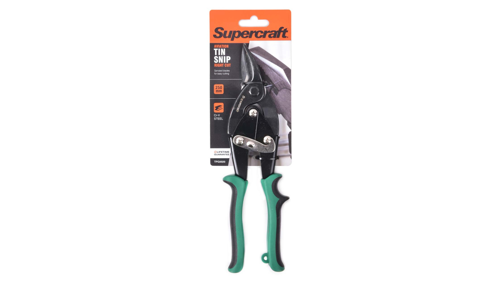 Supercraft Serated Blade Tin Snip Aviation Right Cut