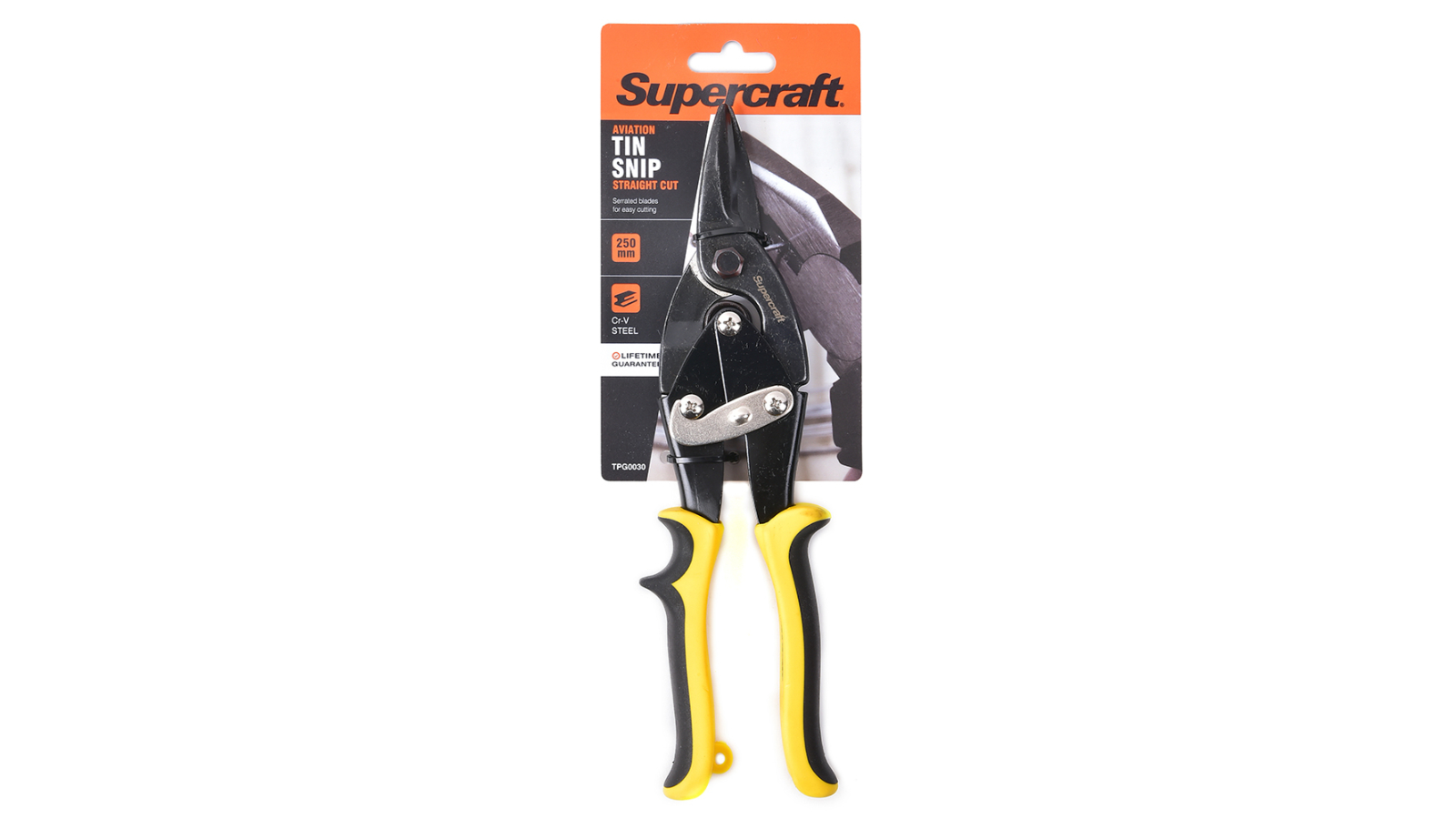 Supercraft Serated Blade Tin Snip Aviation Straight Cut