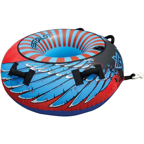 Test Pilot 56inch Kamakazi Inflatable Towable Ski Tube - Blue/Red