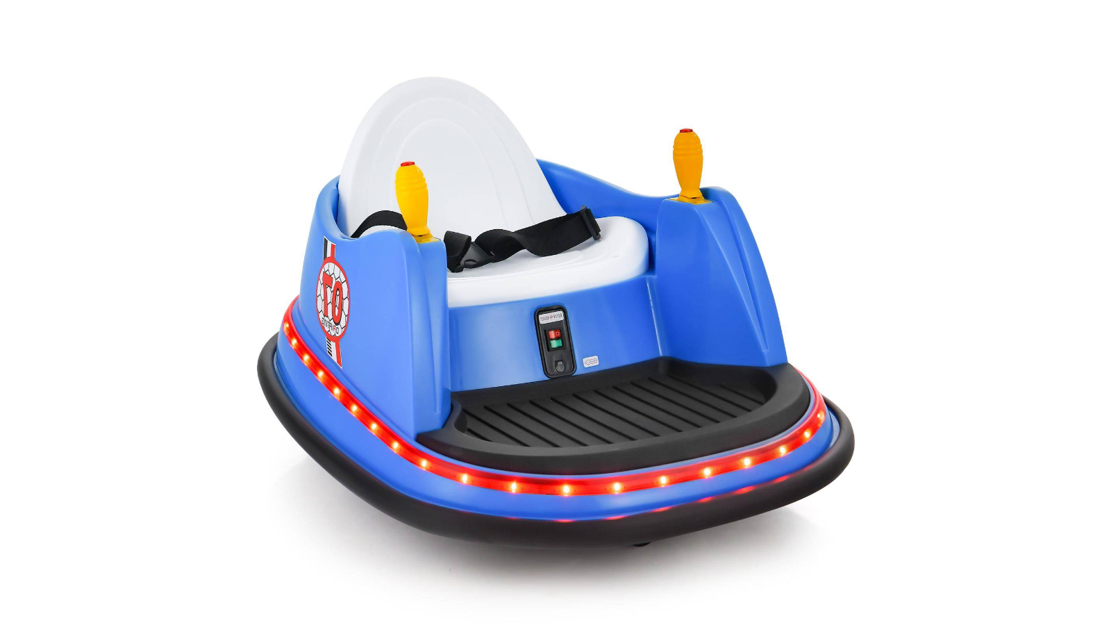 Costway Battery-Supported Bumper Electric Toy Ride-On Car - Blue