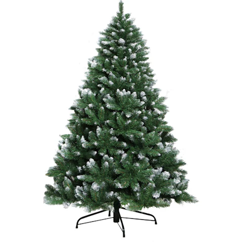 Jingle Jollys Christmas Tree 210cm Snowy Green 1000 Tips