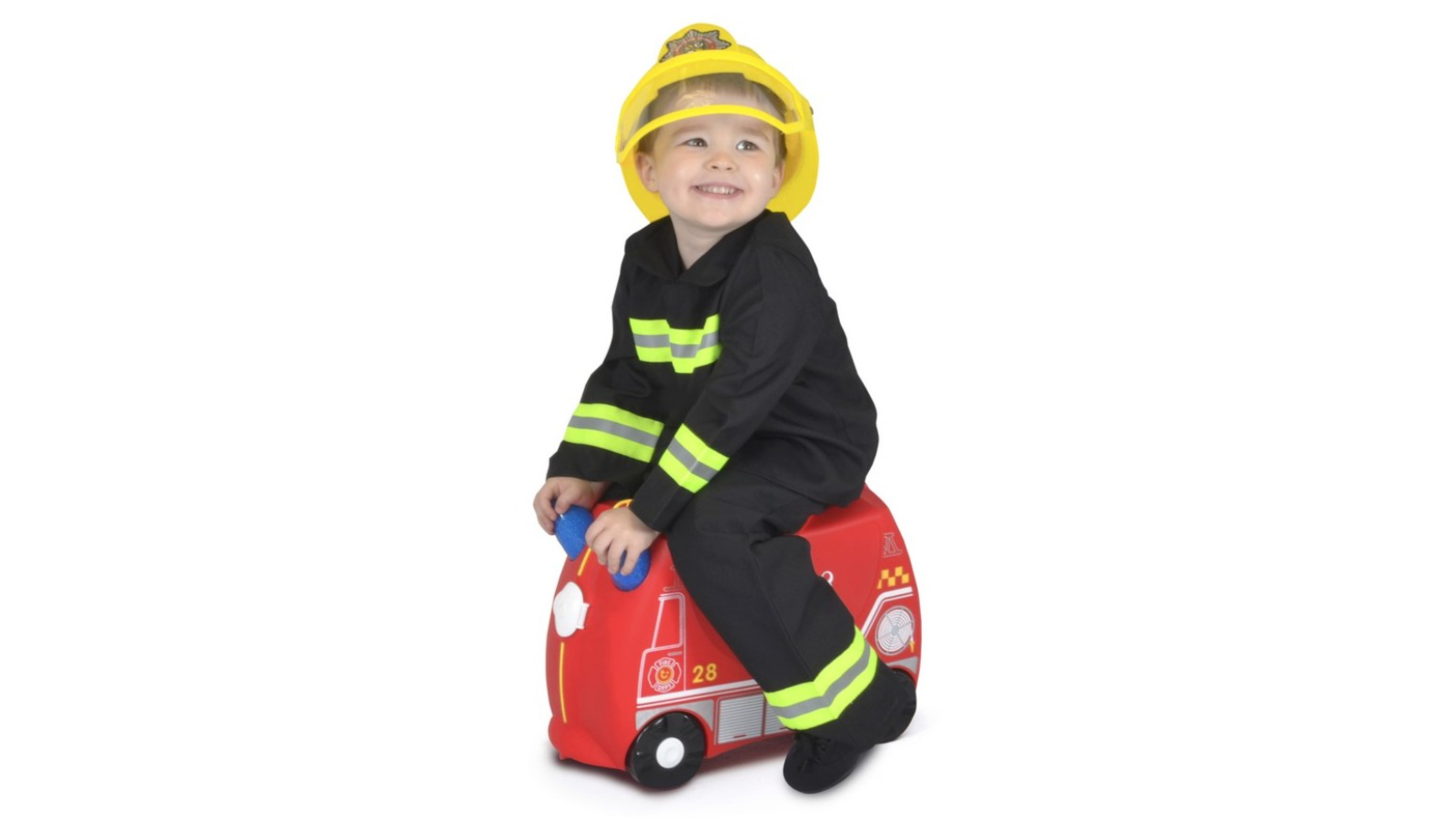 Trunki Frank Fire Engine Ride on Luggage Harvey Norman
