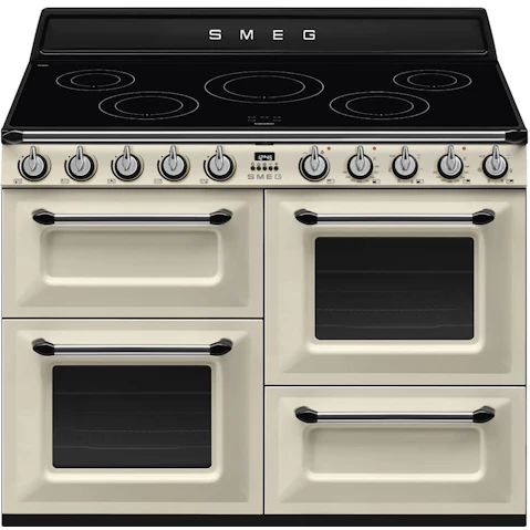 Smeg 1100mm Victoria Induction Freestanding Cooker - Panna (Cream)