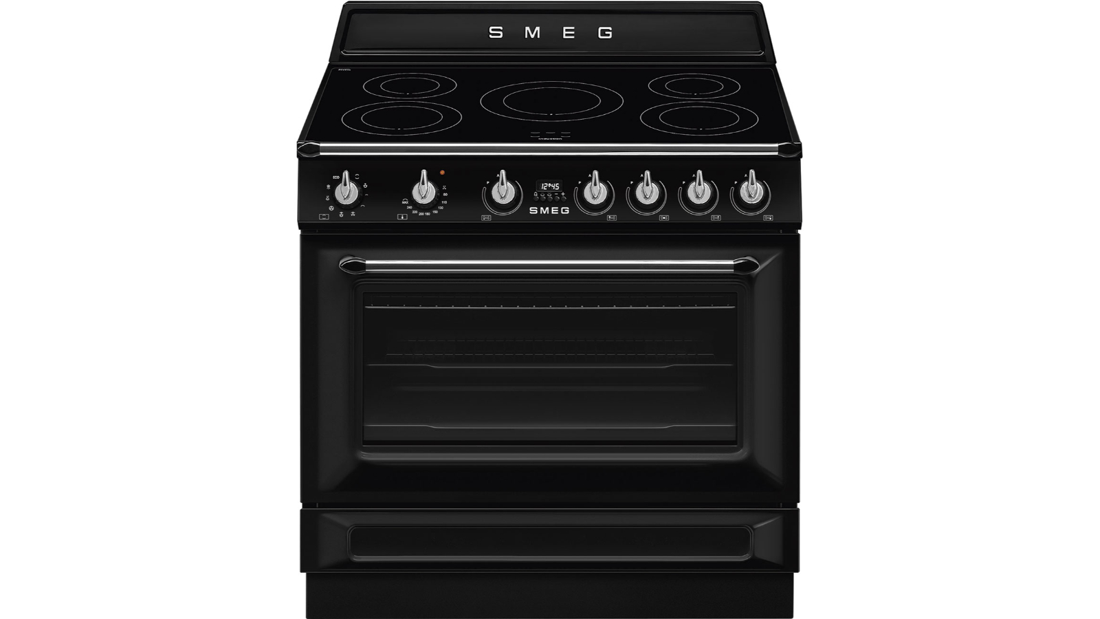 Smeg 90cm Victoria Induction Freestanding Cooker - Black