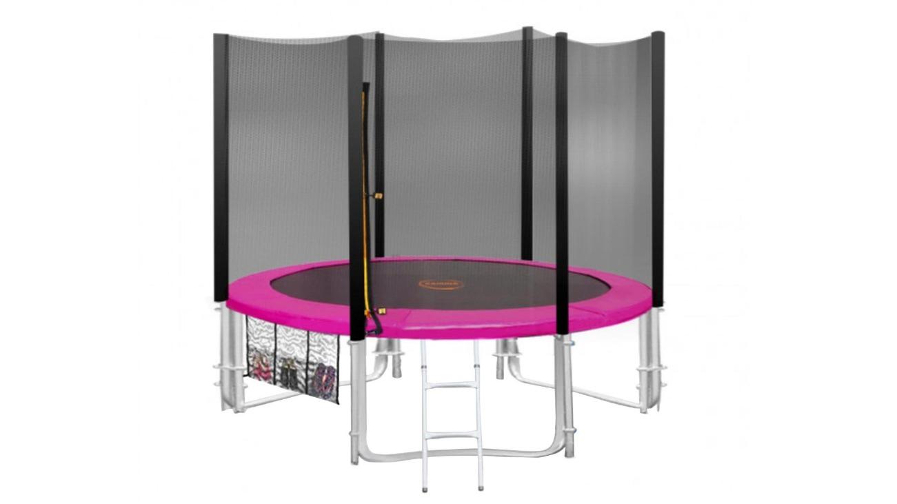 Kahuna 8ft Round Trampoline Free Safety Net Pad - Pink
