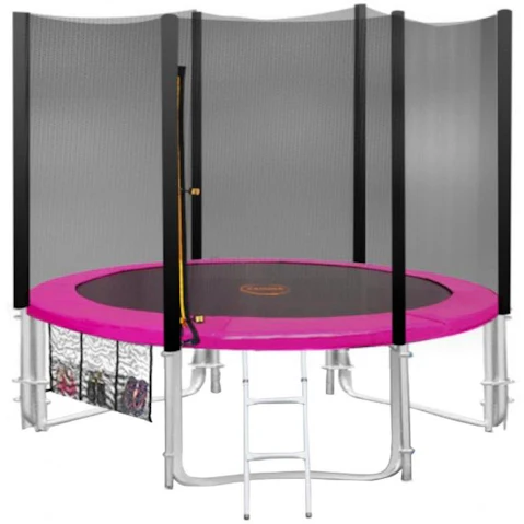 Kahuna 8ft Round Trampoline Free Safety Net Pad - Pink