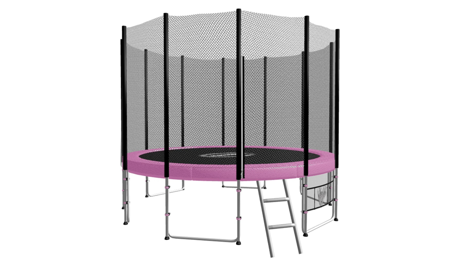 Kahuna 10ft Blizzard Trampoline with Net - Pink