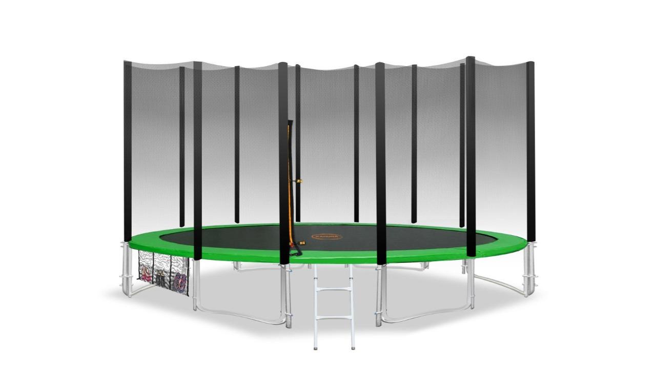 Kahuna 14ft Blizzard Trampoline with Net - Green
