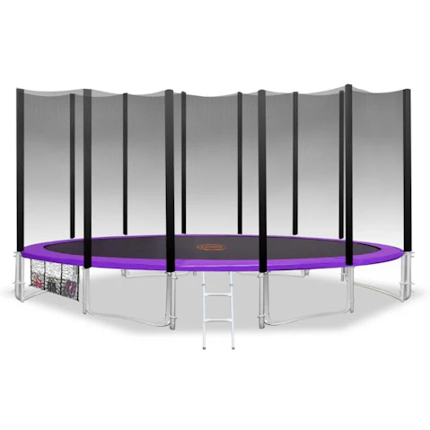 Kahuna 16ft Blizzard Trampoline Round Outdoor Net Pad - Purple