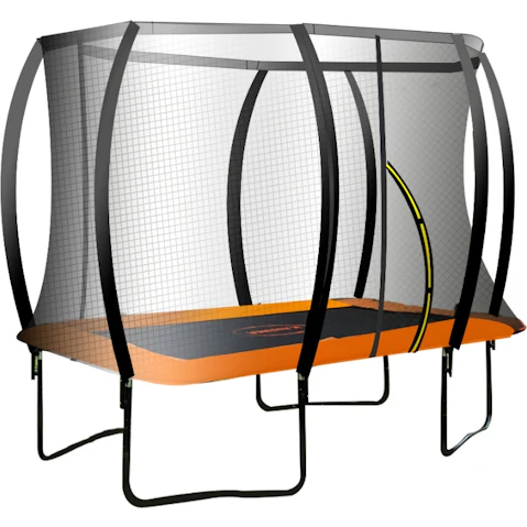 Kahuna Trampoline 8ft x 11ft Rectangular Outdoor - Orange