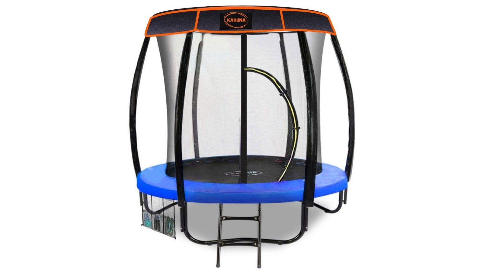 Kahuna 6ft Trampoline with Roof Blue Harvey Norman