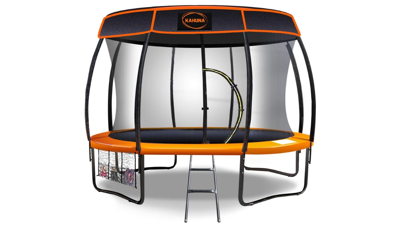 Kahuna 10ft Trampoline with Roof - Orange