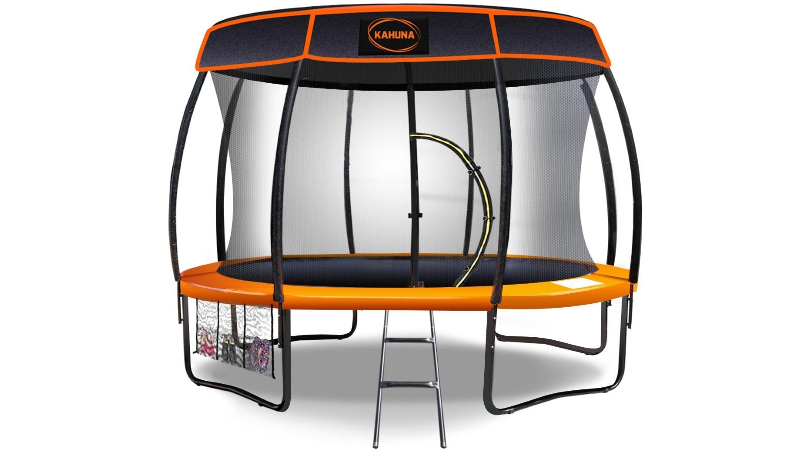 Kahuna 14ft Trampoline with Roof - Orange