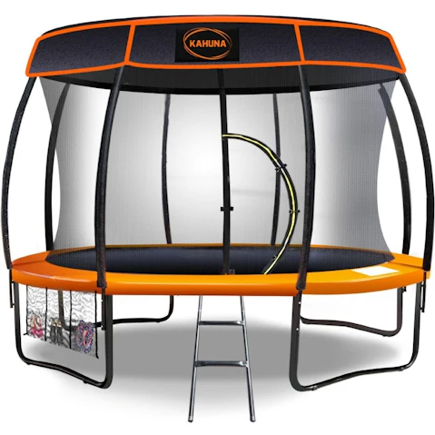 Kahuna 14ft Trampoline with Roof - Orange