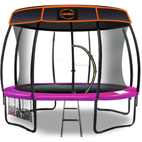 Kahuna 14ft Trampoline with Roof - Pink