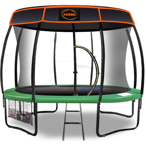 Kahuna 16ft Trampoline with Roof - Green