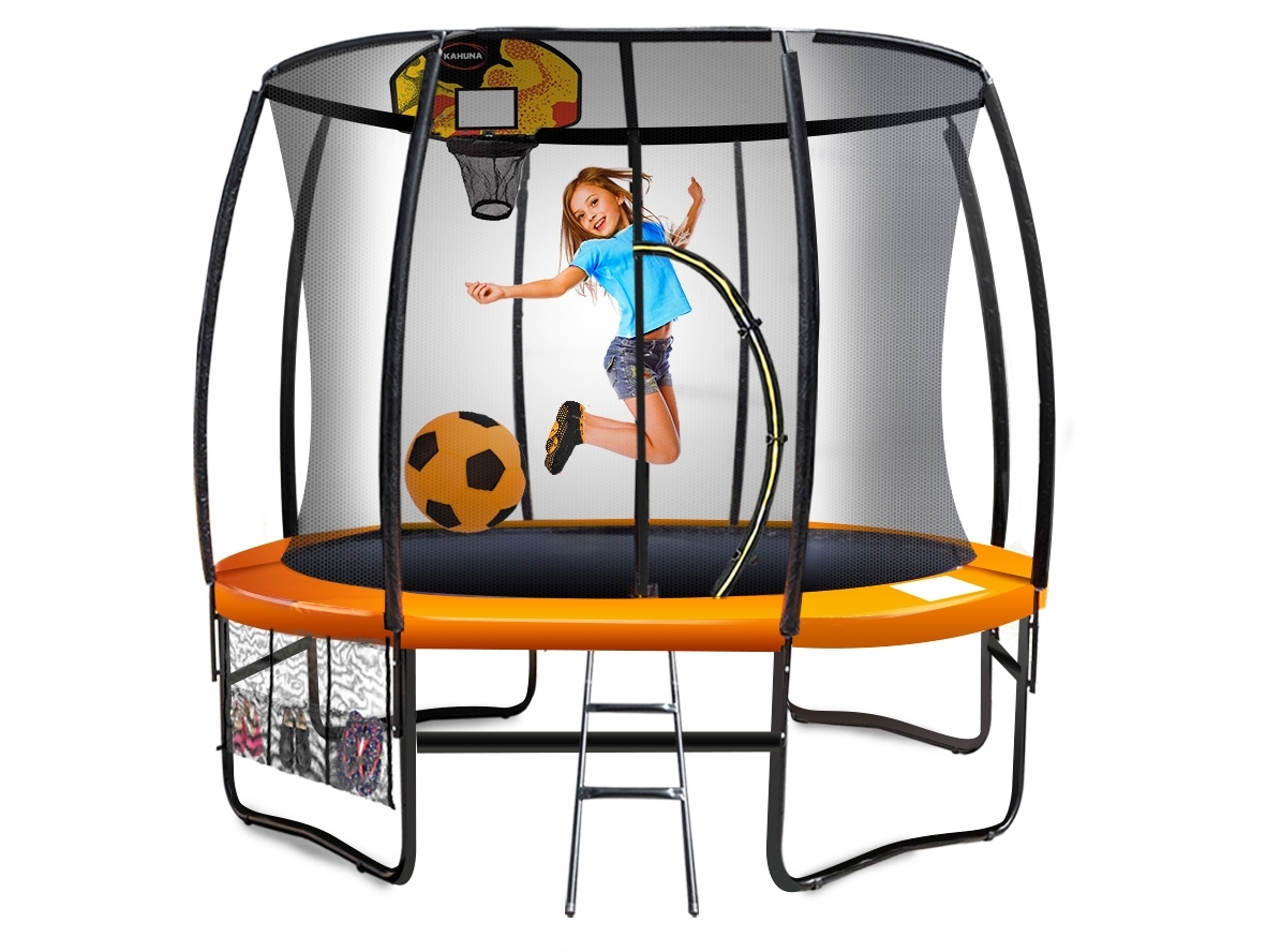 Kahuna 16ft. Basketball Trampoline - Orange