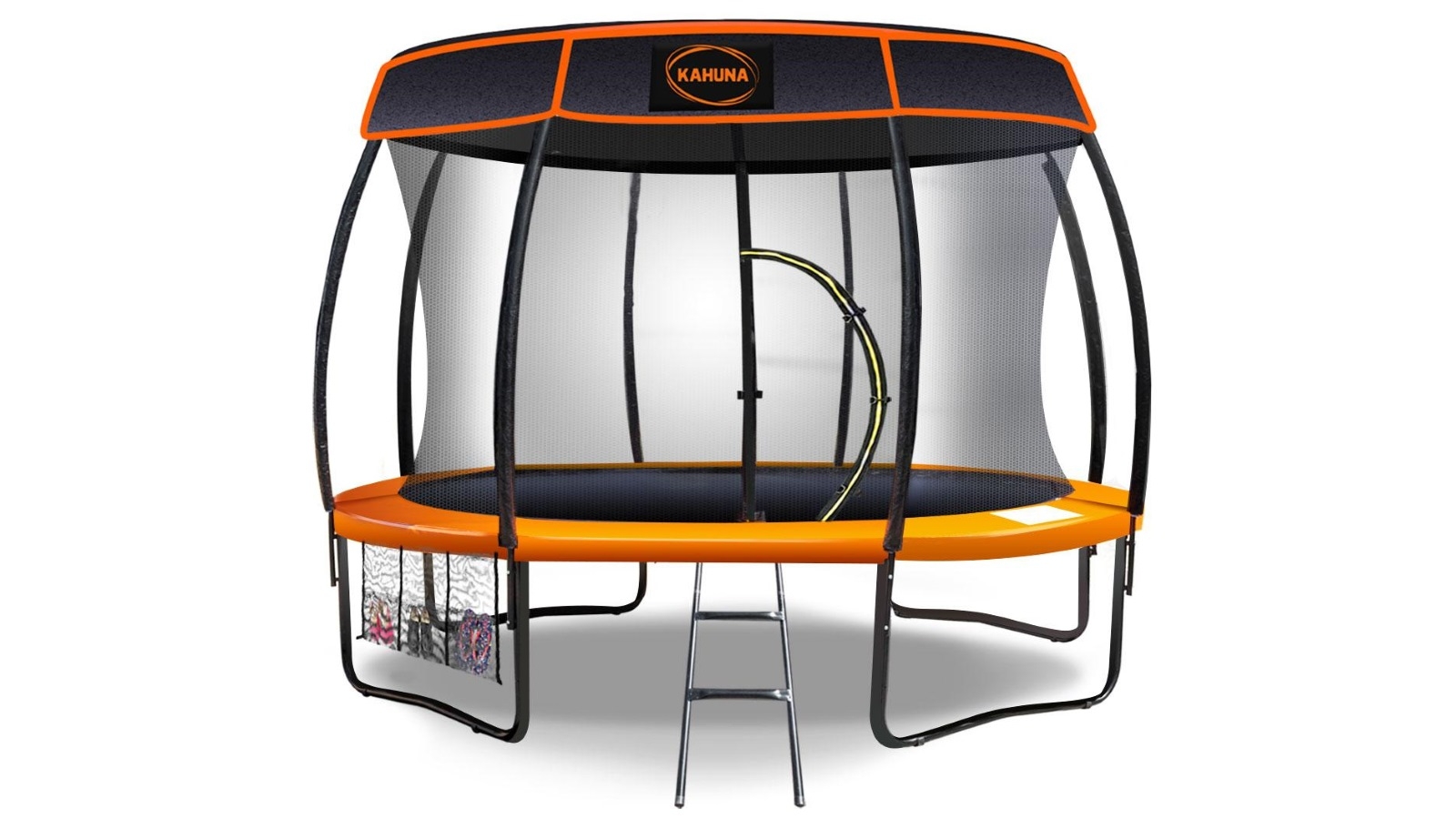 Kahuna 16ft Trampoline with Roof - Orange