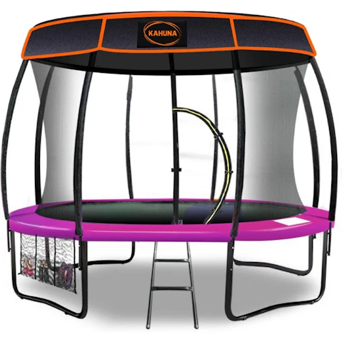 Kahuna 16ft Trampoline with Roof - Pink
