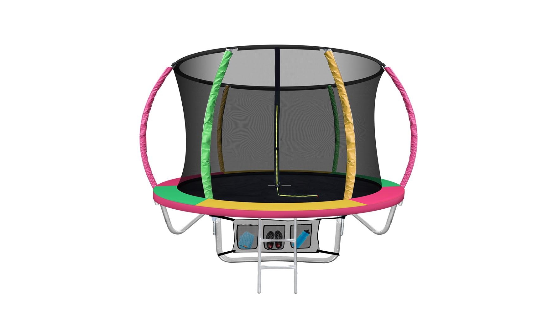 Everfit 8FT Kids Trampolines Cover Safety Net Pad Gift Colourful