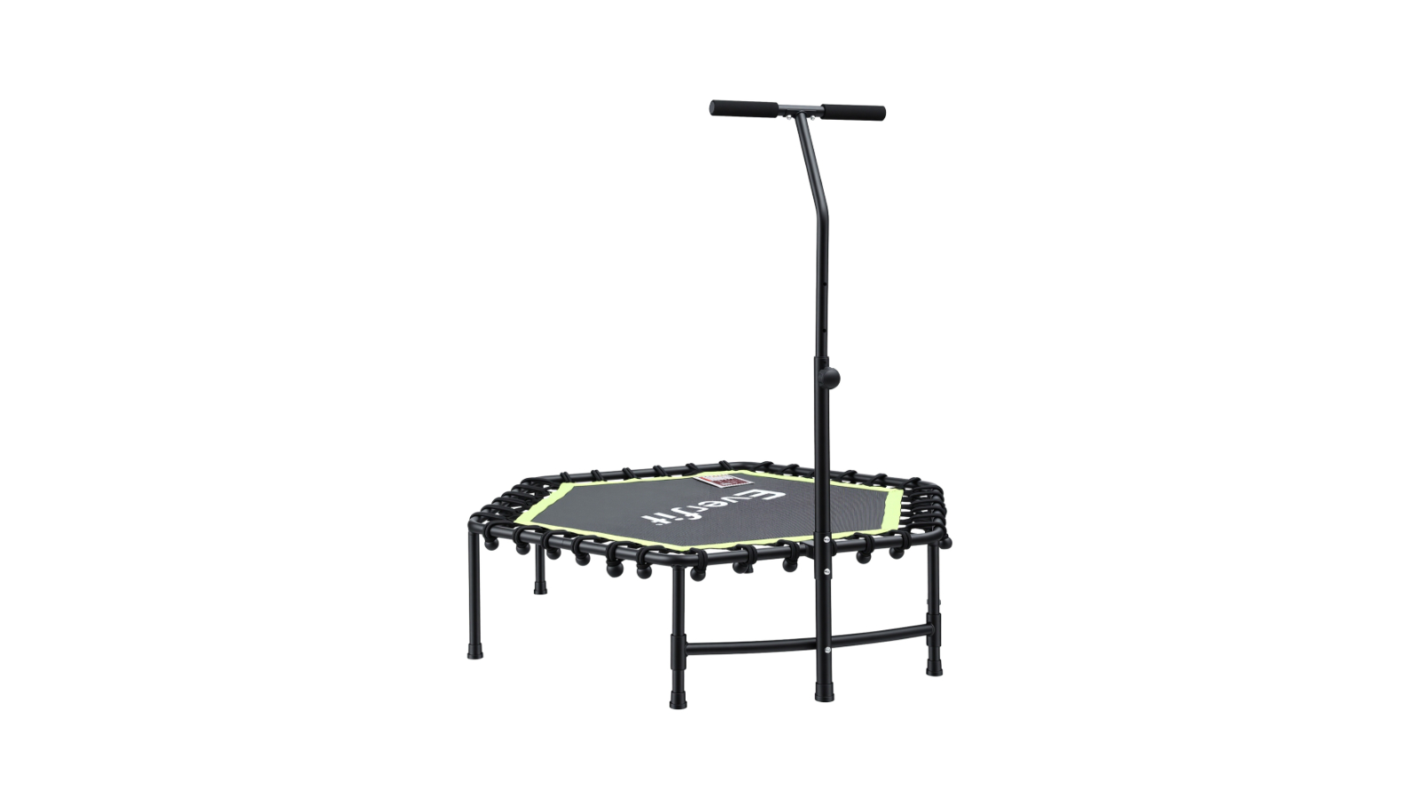 Everfit 48inch Adjustable Handrail Hexagon Trampoline Rebounder - Green