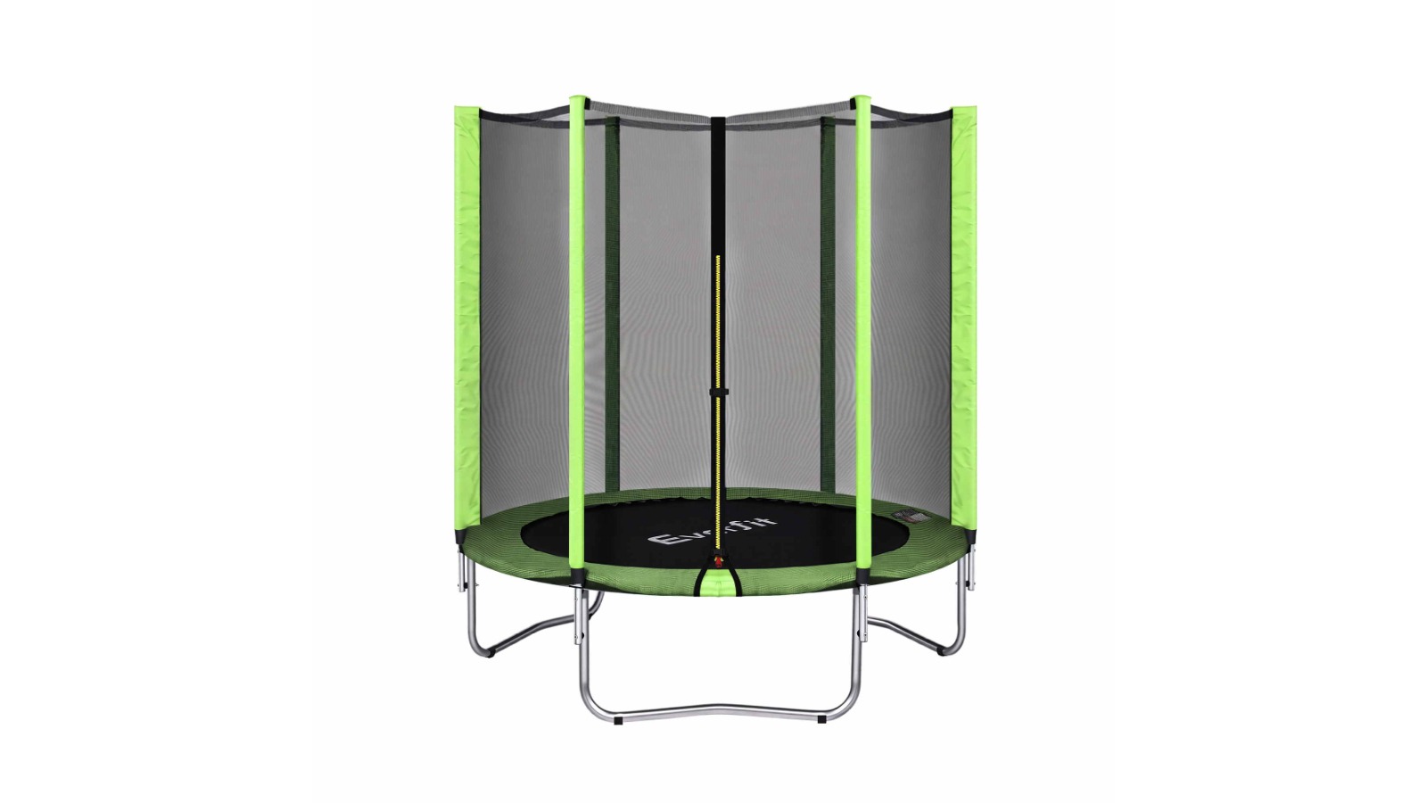 Everfit Kids 6ft Round Rebounder Trampoline with Enclosure Net - Green