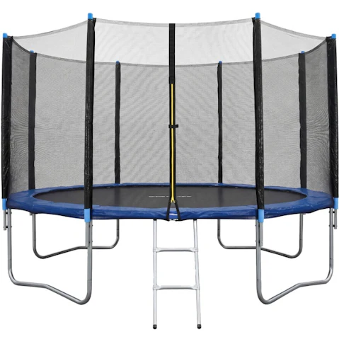 Everfit 12ft Kids Trampoline with Tent Cover - Blue