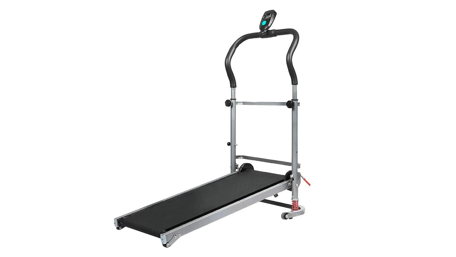 FitnessLAB Foldable Incline Manual Treadmill Machine