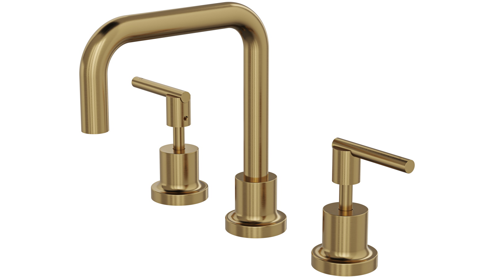 Linsol Tre Lever Handle Basin Set - Brushed Brass